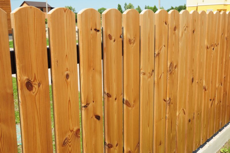 New Wooden Fence Installation