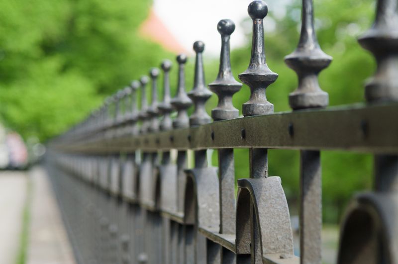 Wrought Iron Fence Installation detail